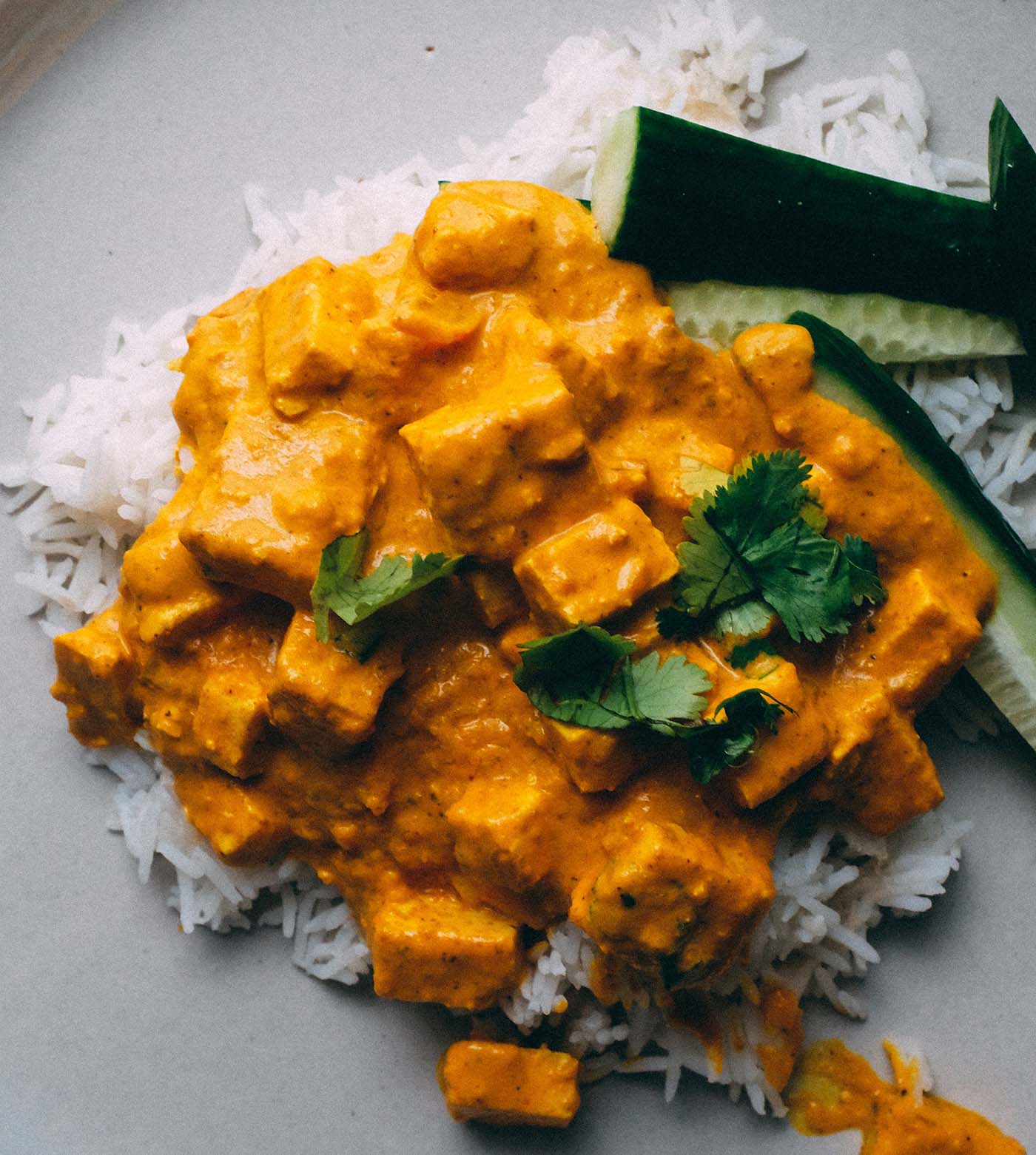 Chicken Stroganoff close-up.